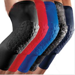 Elbow Knee Pads Professional Honeycomb Crashproof Knee Support Protective Sport Gear Leg Knee Pads Breathable Bandage Basketball Knee Brace 230614