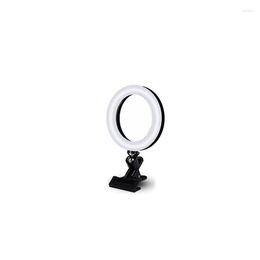 Flash Heads 1Set Selfie Ring Light Video Conference Lighting With Tripod Phone Holder Clip On ABS