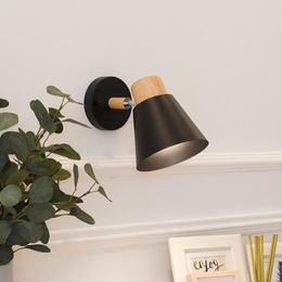 Wall Lamp Wooden Nordic Modern LED Horn Sconce For Bedroom Living Room Home Lighting Macaroon Steering Head E27 Decor