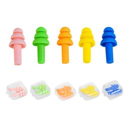 Silicone Earplugs Swimmers Soft And Flexible Ear Plugs For Travelling Sleeping Reduce Noise Ear Plug