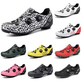 2023 low Multicolored cycling mountain shoes men Black Red White Grey Green Yellow Pink mens trainers sports sneakers outdoor