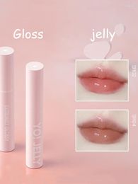 Lip Gloss LEEMEMBER Colours Update! Bear Club Series YO! JELLY Glaze Mirror Surface Glossy Tint Liquid Lipstick Makeup