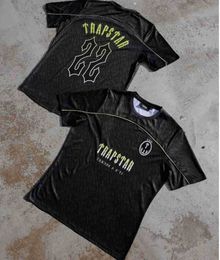 Men Trapstar tee Football Jersey Summer Loose Casual Quick Short Sleeve Underlay Wonmen T-Shirt Tidal flow design 657ess