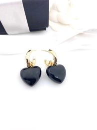 Bracelet Earrings Necklace IN2023 Fashion Jewellery Set Women's Golden Chain Party Love Resin Black Double Wear 230614