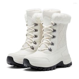 Boots Winter High-top Cotton Ladies Plus Velvet Thick Warm Snow Fashion Outdoor Comfortable Cold-proof Shoes