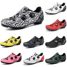 2023 Multicolored cycling low shoes men Black Red White Grey Green Yellow Pink mens trainers sports sneakers outdoor color9