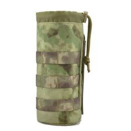 Tactical Waist packs 1000D Outdoor Cycling Hiking Nylon Fabic Cantee Hunting Kettle Pouch Water Bottle Molle Bag FG ATACS63385332765