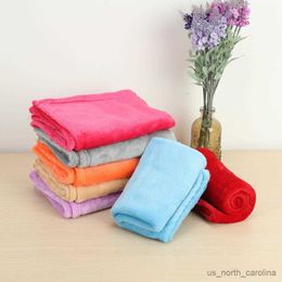 Blankets Super Soft Solid Color Thickened Warm Flannel Blanket Sofa Bedroom Throw Rug Throw Blankets Cozy Soft Blankets R230615
