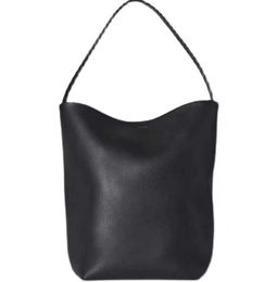 The Row Capacity Row Best-quality Leather the Bag Large Tote Designer n / s Park Tote Bag Minimalist Bucket Shoulder866