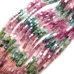 Loose Gemstones Tourmaline Square 3-5mm 36cm For DIY Jewelry Making Beads FPPJ Wholesale Nature