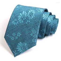 Bow Ties 2023 Jacquard 8CM Wide For Men Business Suit Work Necktie Male High Quality Fashion Formal Neck Tie
