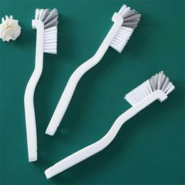 New 1PCS Corner Lobster Cup Brush Kitchen Cleaning Brush Bathroom Bottle Cleaning Brush Bending Handle Scrubber Curved Accessories