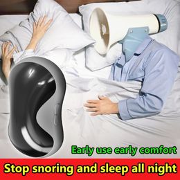 Face Massager Electric Smart Snoring Stopper EMS Pulse Anti Device Effective Solution Snore Sleep Apnea Aid Noise Reduction Ronco 230615
