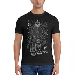 Men's Polos Magic Symbols For A Alchemist Dreamer Classic T-Shirt Summer Clothes T Shirts Men Shirt Workout