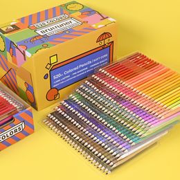 Pencils Professional 520pcs Oil Coloured Pencils Drawing Pencil Set Soft Sketch Colour Pencil Gift Box For Children Painting Art Supplies 230614