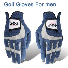 Sports Gloves Golf For Men 1pc Blue Sport Fabric Breathable Left Right Hand Brand Dropship Magic Tape baseball Tennis Glove 230615