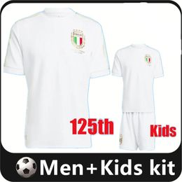 23 24 Italia CHIESA Soccer Jerseys 2023 125 Years Anniversary Italy RASPADORI VERRATTI BARELLA Shirt TOTTI LORENZO POLITANO special MIRETTI Football uniform S-4XL