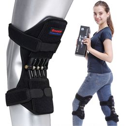 Leg Massagers Original 1 Pair Joint Support Knee Pad Breathable Non-slip Lift Pain Relief For Knee Power Spring Force Stabiliser Knee Booster 230614