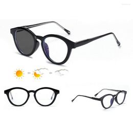 Sunglasses Men Round Pochromism Reading Glasses Female Women Presbyopia Hyperopia With Box NX