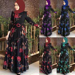 Ethnic Clothing Stamp Abaya Muslim Sets Veil Middle East Women's Wear Arab Costume Dress Robe Islamic Dresses