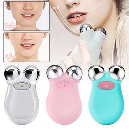 Full Body Massager Mini Micro-Current Face Massager Lifting Skin Tightening Beauty Device Remove Wrinkle Skin Rejuvenation Toning Massage 230614