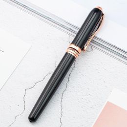 Luxury High Quality Metal Ballpoint Pen For Writing Office School Supplies Black Ink 0.5mm Customised Logo Name Gift
