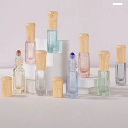 3ml Octagonal shape Glass Bottle Roll on Bottle Natual gemstone Roller Bottles Essential Oil Packaging