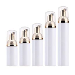 50ml Empty Plastic Foam Bottles Travel Foamer Bottles with Rose Gold Pump Hand Wash Soap Mousse Cream Dispenser Bubbling Bottle BPA Fre Cmkp