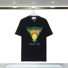 Mens Designer Casablanc-s t Shirt Fashion Men Casual t-shirts Man Clothing Street Designer t shirts Tennis Club Shorts Sleeve Clothes shirts Luxury shirt