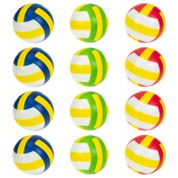 Balls 12Pcs Mini Stress Squeeze Toys Kids Funny Decompression Sports Volleyball Football Small Office Interesting Favor 230615