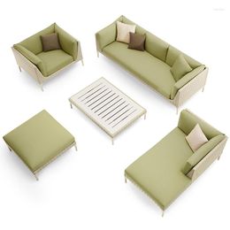 Camp Furniture Leisure Couch Creative Outdoor Open-air Modern Waterproof Sunscreen Rattan Courtyard Nordic