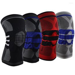 Knee Pads 1 Pair Fitness Running Support Protect Gym Sports Braces Pad Elastic Nylon Silicone Padded Compression Sleeve