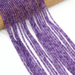 Beads Natural Stone Round Loose Small Faceted Exquisite Amethysts For Jewellery Making DIY Bracelet Necklace Accessories