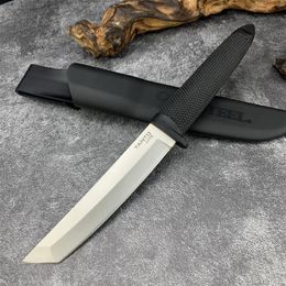 Cold Steel Tanto Fixed Blade Knife Kydex Sheath ABS handle 440 Blade Hunting Army Tactical Knives Survival Tools atS161x