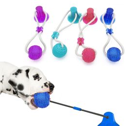 1pc Pet Molar Bite Toy Dog Elastic Rubber Ball Toy Interactive Rubber Balls Pet Dog Cat Puppy Elasticity Chew Tooth Cleaning