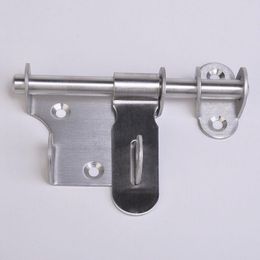 Stainless Steel Security Door Bolts Turn Left or Right with Lock Hole Heavy Duty Door Bolts with Screws Door Latch Ouapx