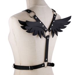 Belly Chains Sexy Wings Leather Woman Fashion Goth Punk Strap Festival Girls Lingerie Cosplay Jewelry 230614