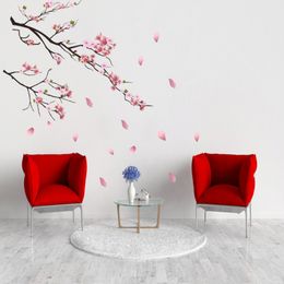 New Plum Blossom Branches Decorative Wall Stickers Living Room Bedroom Children's Room Decorative Wall Stickers