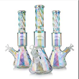 Big Klein Recycler Oil Rigs Hookahs Smoking Water Pipes Thick Glass Water Bongs Beaker Dab Bong With 14mm banger