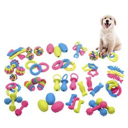 Pet Toys Chew Dog Toys Teddy Puppy No Poison Health Chew Interactive Rubber Pacifier Bones Molar Clean Teeth Funny Games