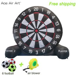 Inflatable Football Dart Board With Sticky Soccer Balls Giant Foot Kicking Ball Sport Target Games For Kids Adults