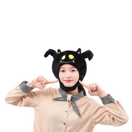 Beanie/Skull Caps Funny Plush Ghost Hat Y2K Beanie Women Girls Earflaps Cosplay Halloween Christmas Party Caps 230614