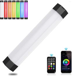 Flash Heads P200 Magnetic RGB Tube Light Waterproof Handheld Stick Video Soft APP&Remote Controll Pography Lights