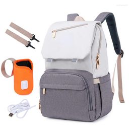 School Bags Diaper Bag For Woman Fashion Maternity Nappy Baby Care USB Female Travel Nursing Backpack Stroller Kid Going Out