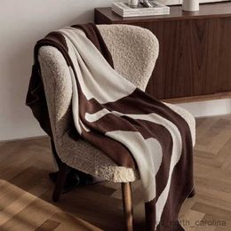 Blankets Nordic Style Sofa Blanket Cover Blanket Office Siesta Shawl Blanket Knitted Wool Blanket Leisure Tassel Air Conditioning Blanket R230615