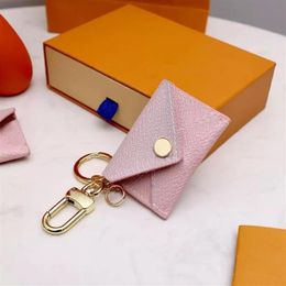 Fashion Keychain Key Buckle Letters Design Handmade Leather Keychains Men Women Bag Pendants 6 Option Top Quality2177749261m