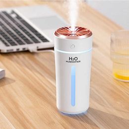 Humidifiers Wireless Air Humidifier USB Rechargeable Cool Mist Aroma Fragrance Diffuser with Colorful Light Home Bedroom