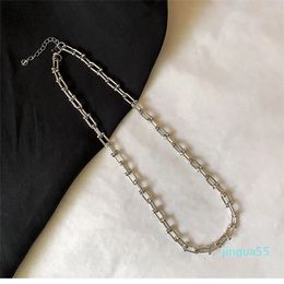 Hiphop Necklaces for WomenVintage Metal Chain Chokers Shape Chain Necklace Punk Jewellery Gothic Colliers Necklace