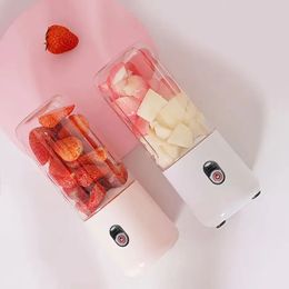 1pc, USB Electric Safety Juicer Cup, Portable Blender, Personal Mixer Fruit Rechargeable, Mini Blender For Smoothie, Fruit Juice, Milk Shakes, 600ml/21oz