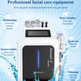 10 In 1 H2O2 Dermabrasion Machine Facial Cleaning Water Spray Skin Moisture Whitening Blackhead Removal Beauty Device